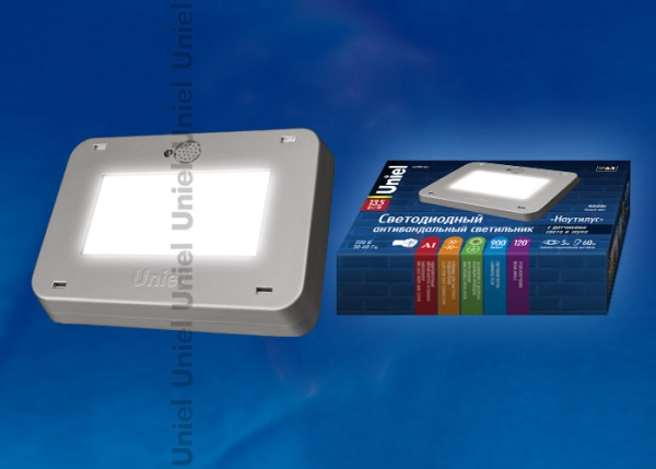 Светильник светодиодный антивандальный с датчиками света и звука «Наутилус». ULT-V41-13,5W/NW SENSOR