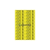 Изображение Наклейка знак электробезопасности «220 В» 15х50 мм REXANT (20 шт на листе), уп 100шт  интернет магазин Иватек ivatec.ru