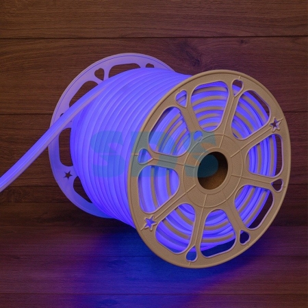 Изображение Гибкий неон LED SMD, форма – D, 16х16 мм, синий, 120 LED/м, бухта 50 м  интернет магазин Иватек ivatec.ru