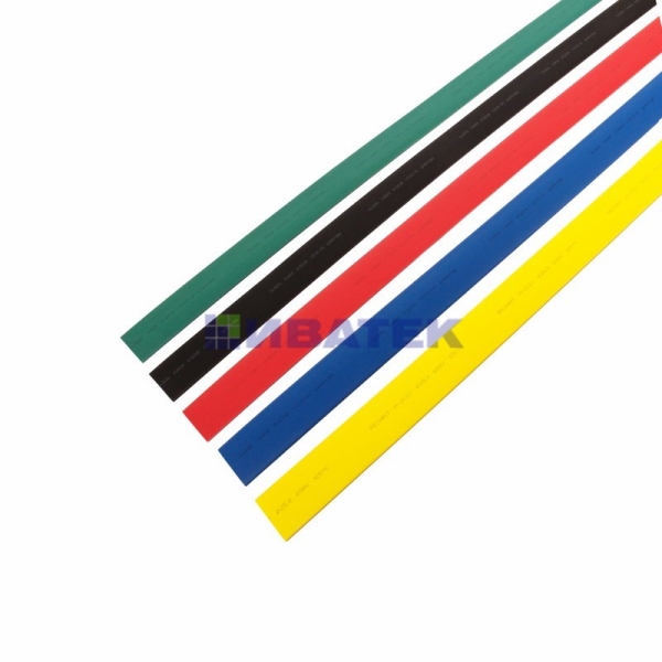 Термоусаживаемые трубки REXANT, 25,0/12,5 мм, набор пять цветов, упаковка 25 шт. по 1 м