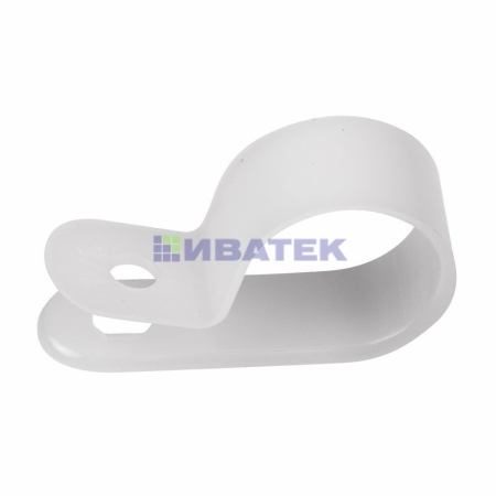 Изображение Кабельная скоба под винт REXANT 20 мм, белая, упаковка 50 шт.  интернет магазин Иватек ivatec.ru