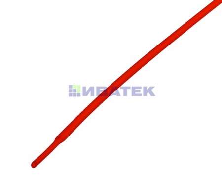 Изображение Термоусаживаемая трубка REXANT 1,0/0,5 мм, красная, упаковка 50 шт. по 1 м  интернет магазин Иватек ivatec.ru