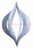 Изображение Елочная фигура "Сосулька складная 3D", 51 см, цвет серебряный, упаковка 6 шт  интернет магазин Иватек ivatec.ru