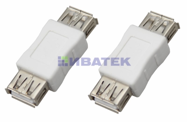 Переходник гнездо USB-А (Female)-гнездо USB-А (Female) REXANT