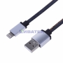 Изображение Кабель USB-Lightning для iPhone/2,4A/nylon/denim/1m/REXANT  интернет магазин Иватек ivatec.ru