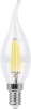 Изображение Лампа светодиодная филамент С35, LB-67 (7W) 230V E14 4000K филамент C35T прозрачная  интернет магазин Иватек ivatec.ru