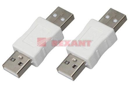 Изображение Переходник штекер USB-A (Male)-штекер USB-A (Male) REXANT  интернет магазин Иватек ivatec.ru