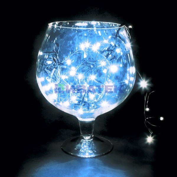 Гирлянда новогодняя "Твинкл Лайт" 10 м, 100 диодов, цвет голубой, Neon-Night