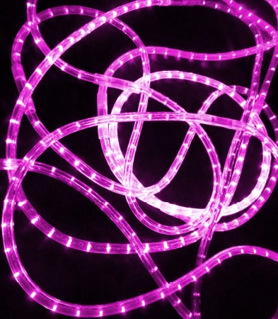 Изображение Дюралайт фиксинг розовый, D13мм, 220В, бухта 100м, кратность резки 1м (RL-DL-2WH-100-240-P)  интернет магазин Иватек ivatec.ru