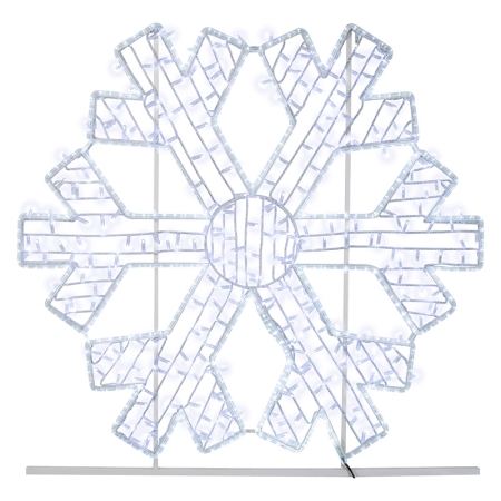 Изображение Фигура световая «Снежинка» 125х120 см, 200 LED, IP65, цвет свечения белый NEON-NIGHT  интернет магазин Иватек ivatec.ru