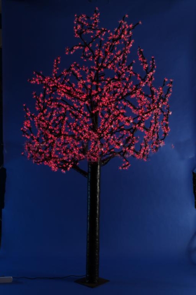 Светодиодное дерево "Сакура" 2,4 м, 1728 диодов цв. красный
