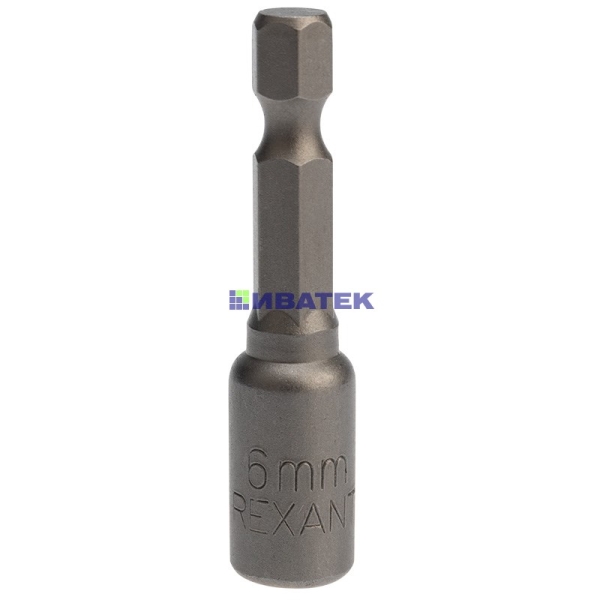 Ключ-насадка 6х48 мм, 1/4" магнитная (упак. 20 шт.) REXANT
