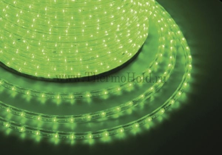 Изображение Дюралайт LED фиксинг, зеленый, 220V, D13 мм, бухта 100м LED-DL-2W-100M-2M-240V-G (FS-00-00001139)  интернет магазин Иватек ivatec.ru