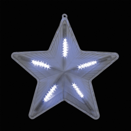 Изображение Световая фигура на пластиковом фоне 230V, LT030 "звезда", 70 LED синий, 51*51см, IP20  интернет магазин Иватек ivatec.ru