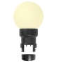 Изображение Лампа шар 6 LED вместе с патроном для белт-лайта, цвет: ТЕПЛЫЙ БЕЛЫЙ, Ø45мм, белая матовая колба  интернет магазин Иватек ivatec.ru