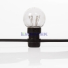 Изображение Гирлянда LED Galaxy Bulb String 10м, черный каучук, 30 ламп*6 LED белые, влагостойкая IP54  интернет магазин Иватек ivatec.ru