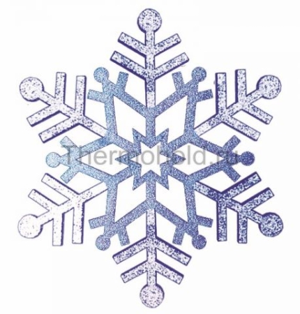 Изображение Елочная фигура "Снежинка резная", 81 см, цвет синий  интернет магазин Иватек ivatec.ru