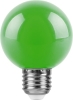 Изображение Лампа светодиодная декоративная (для гирлянд), LB-371 (3W) 230V E27 зеленый для белт лайта G60  интернет магазин Иватек ivatec.ru