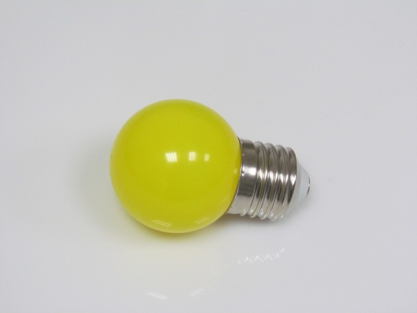 Светодиодная лампа, цокольE27, 220V, диаметр 45 мм, цв.желтый
