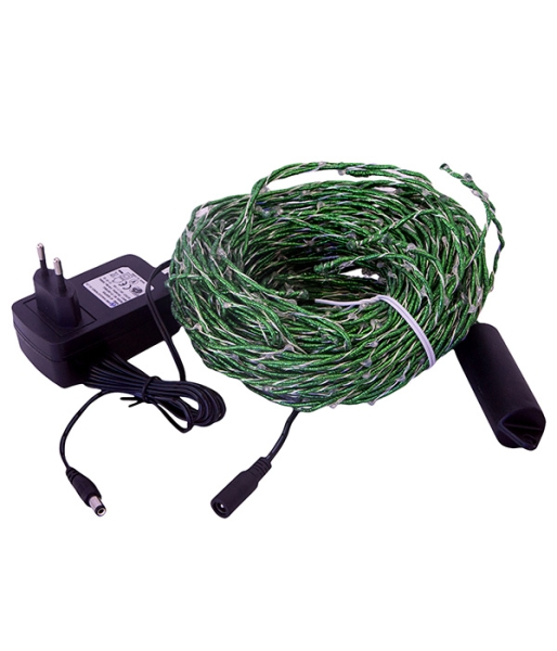 08-055, Гирлянда "Branch light", 1,5м., 12V, зеленый шнур, зеленый