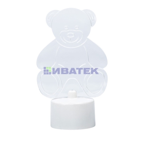 Изображение Фигура светодиодная на подставке "Мишка 2D", RGB  интернет магазин Иватек ivatec.ru