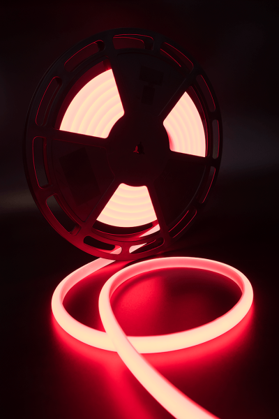 Термолента светодиодная SMD 2835, 180 LED/м, 12 Вт/м, 24В , IP68, Цвет: Красный, 00-00001801