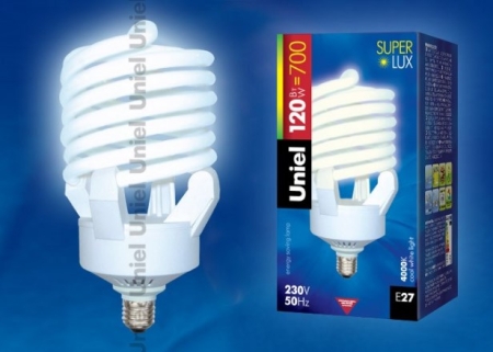 Изображение ESL-S23-120/4000/E27 Лампа энергосберегающая. Картонная упаковка  интернет магазин Иватек ivatec.ru