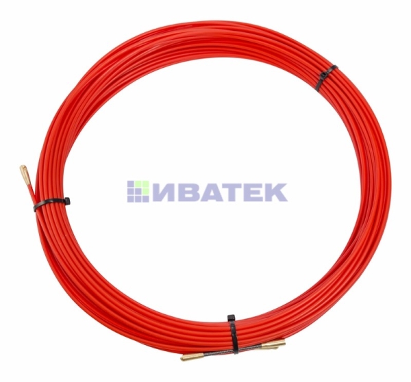 Протяжка кабельная REXANT (мини УЗК в бухте), стеклопруток, d=3,5 мм 30 м, красная, 47-1030