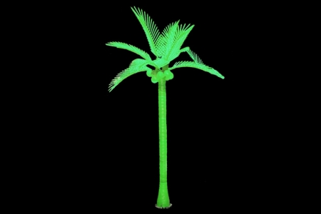 Изображение COL-3 LED Пальма кокосовая тройная  1,5*2,2 м , 218W, 20 ветвей, зеленая  интернет магазин Иватек ivatec.ru