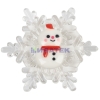 Изображение "Снеговик на снежинке" RGB на присоске 5,5*5,5 см  интернет магазин Иватек ivatec.ru