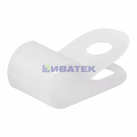 Изображение Кабельная скоба под винт REXANT 6 мм, белая, упаковка 50 шт.  интернет магазин Иватек ivatec.ru