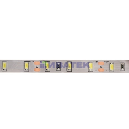Изображение LED лента 12 В, 12 мм, IP23, SMD 5730, 60 LED/m, 12 V, Белый (6000 K)  интернет магазин Иватек ivatec.ru
