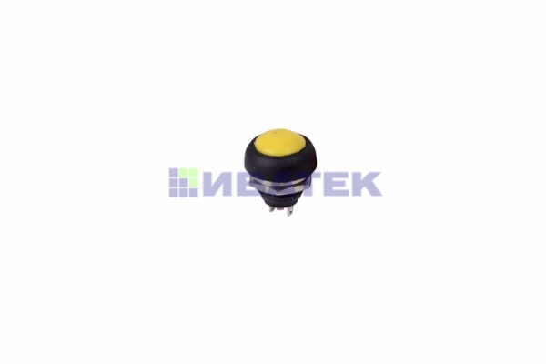 Выключатель-кнопка  250V 1А (2с) OFF-(ON)  Б/Фикс  желтая  Micro  REXANT уп 10шт