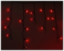 Изображение Гирлянда Айсикл (бахрома) светодиодный, 2,4 х 0,6 м, прозрачный провод, 230 В, диоды красные, 88 LED NEON-NIGHT  интернет магазин Иватек ivatec.ru