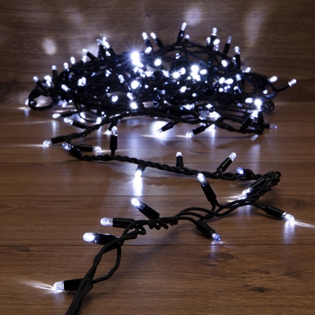 Изображение Гирлянда модульная «Дюраплей LED» 10 м, 200 LED, черный каучук, цвет свечения белый с эффектом мерцания NEON-NIGHT  интернет магазин Иватек ivatec.ru
