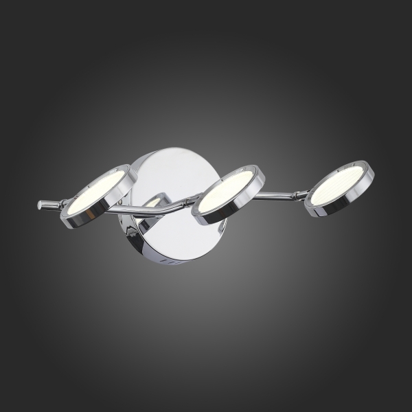 SL576.101.03 Светильник настенно-потолочный ST-Luce Хром/Хром, Прозрачный LED 3*5W