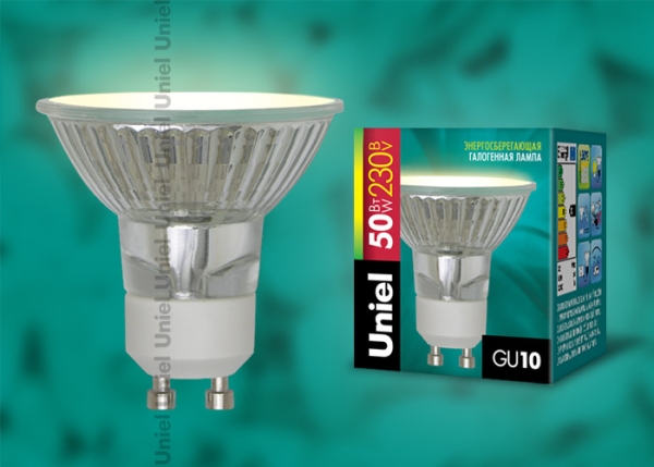 JCDR-X50/GU10 Лампа галогенная Картонная упаковка