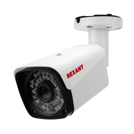 Изображение Цилиндрическая уличная камера REXANT AHD 2.0 Мп Full HD 1920x1080 (1080P), объектив  3.6 мм, ИК до 30 м  интернет магазин Иватек ivatec.ru