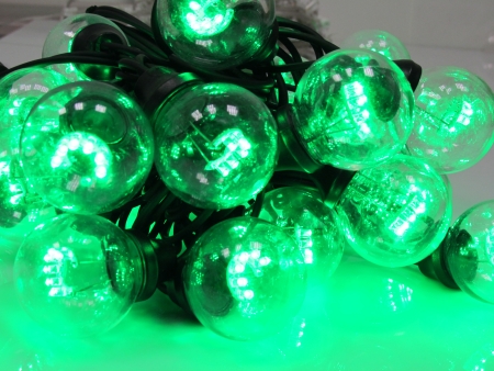 Изображение Влагозащищенная LED гирлянда10м. шаг 50 см, черный провод  зеленый LED-2BLR-50CM-10M-240V-G (FS-00-00001142)  интернет магазин Иватек ivatec.ru
