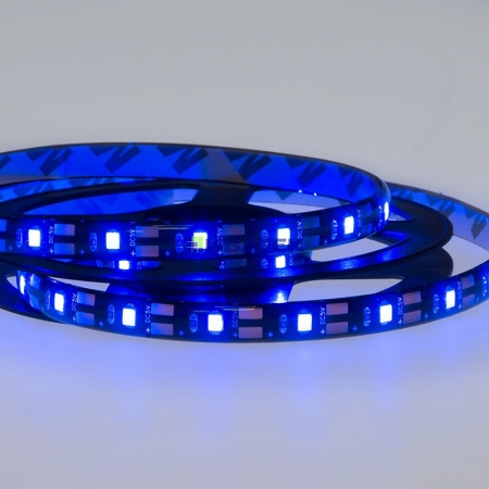 Изображение LED лента с USB коннектором 5 В, 8 мм, IP65, SMD 2835, 60 LED/m, цвет свечения синий  интернет магазин Иватек ivatec.ru