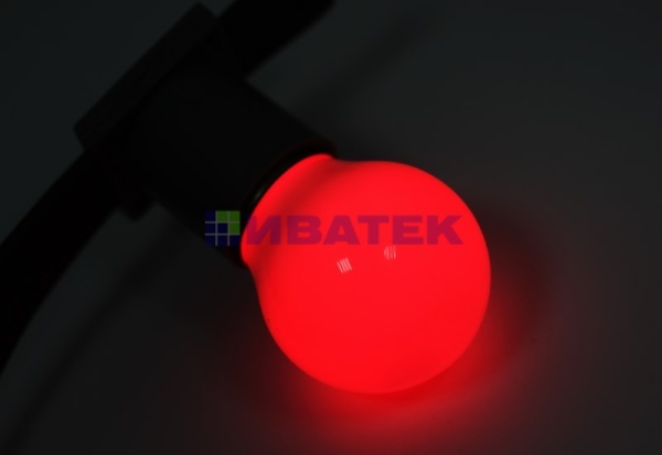 Лампа-шар для новогодней гирлянды "Белт-лайт"  DIA 45 3 LED е27  Красная  Neon-Night