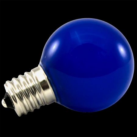 Изображение 22-014 Лампа шар 45 1W LED е27 СИНЯЯ матовая LAITCOM  интернет магазин Иватек ivatec.ru