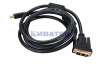 Изображение Шнур HDMI - DVI-D с фильтрами, длина 1,5 метра (GOLD) (PE пакет) REXANT  уп 10шт  интернет магазин Иватек ivatec.ru