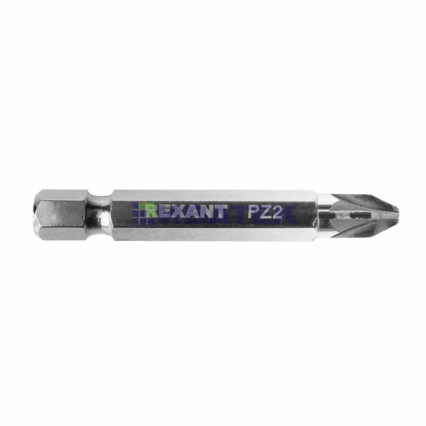 Бита PZ2 x 50 мм для шуруповерта сталь S2 5 шт. (лента) REXANT
