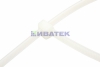 Изображение Хомут-стяжка кабельная нейлоновая REXANT 150 x3,6мм, белая, упаковка 10 пак, 100 шт/пак.  интернет магазин Иватек ivatec.ru