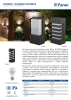 Изображение Уличный светильник Техно настенный, DH0601 230V без лампы E27, 245*120*80 черный  интернет магазин Иватек ivatec.ru