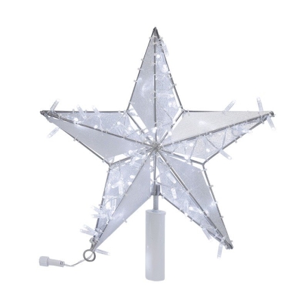 Изображение Светодиодная фигура Звезда 50 см, 80 светодиодов, с трубой и подвесом, цвет свечения белый NEON-NIGHT  интернет магазин Иватек ivatec.ru