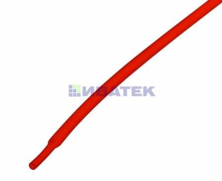 Изображение Термоусаживаемая трубка REXANT 1,5/0,75 мм, красная, упаковка 50 шт. по 1 м  интернет магазин Иватек ivatec.ru