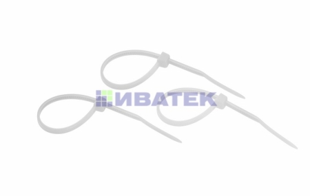 Изображение Хомут-стяжка нейлоновая REXANT 100x2,5 мм, белая, 25 шт/пак, уп 10пак  интернет магазин Иватек ivatec.ru