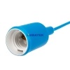 Изображение Патрон E27 силиконовый со шнуром 1 м синий REXANT  интернет магазин Иватек ivatec.ru
